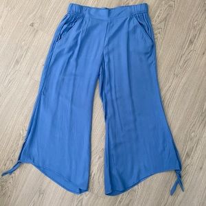 Rewash Crop Flare Boardwalk Pants Blue Size L